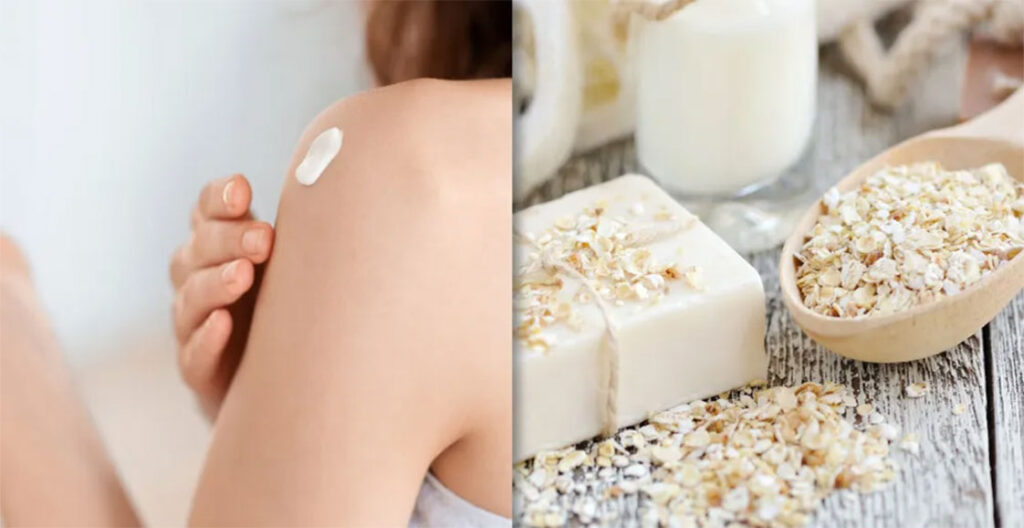Tẩy tế bào chết bằng yến mạch an toàn cho da nhạy cảm